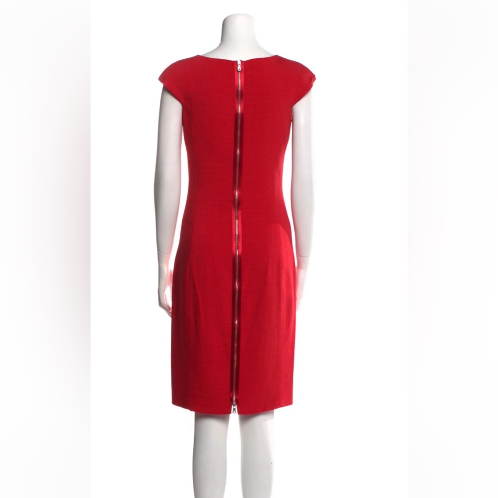 Dolce & Gabbana Shift Red Double Zipper Dress size 6
